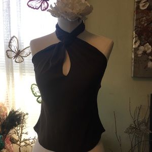 Vintage silk halter top by Tahari